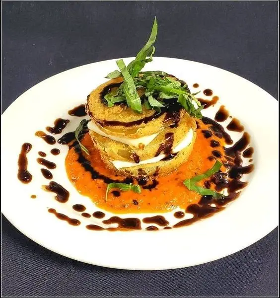Fried Green Tomato Stack appetizer